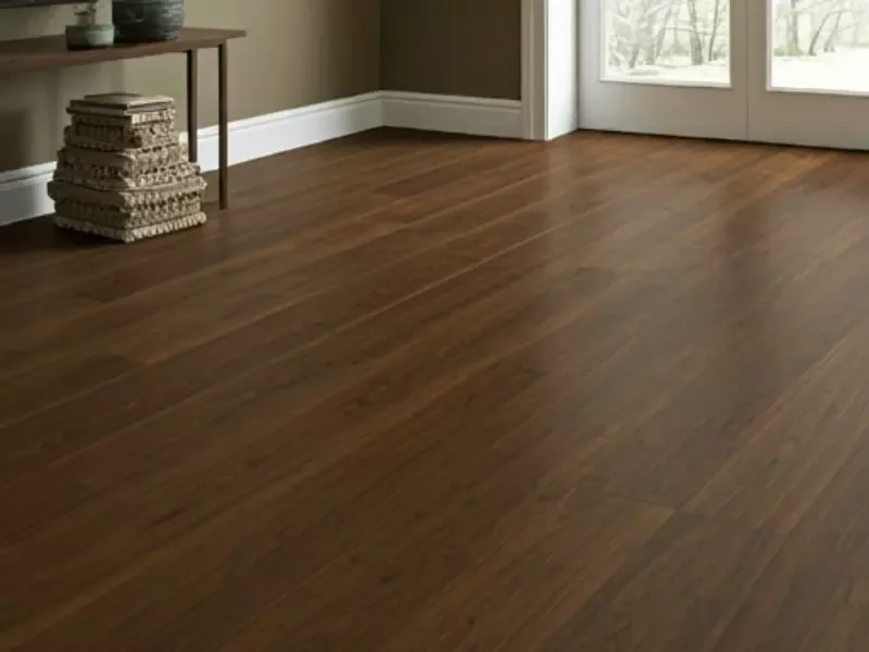Sàn gỗ Căm xe lên màu Walnut
